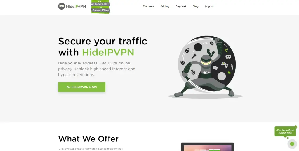 HideIPVPN Website Test