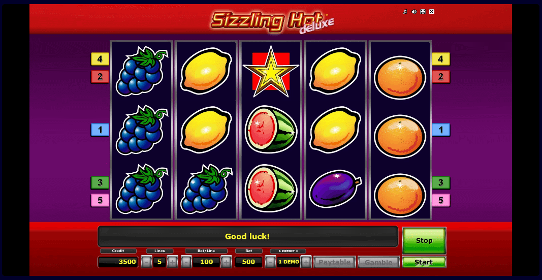Sizzling Hot Deluxe Free Spin